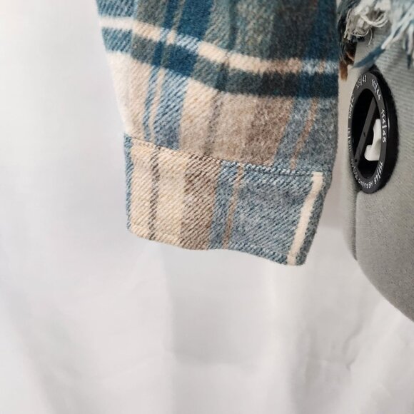 Blue B Collection Plaid Button-Up Flannel Jacket M - Picture 7 of 15